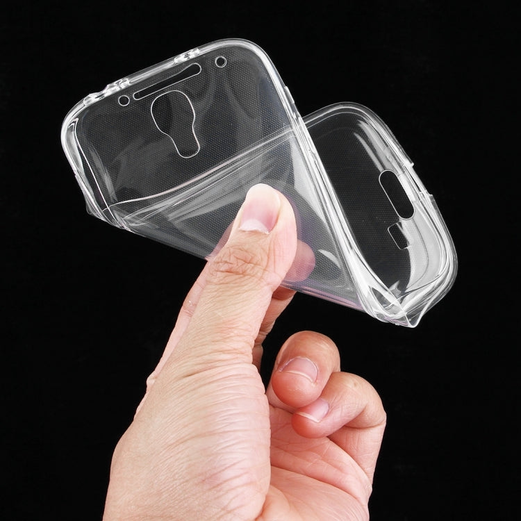 For Galaxy S4 / i9500 0.75mm Double-sided Ultra-thin Transparent TPU Protective Case(Transparent)