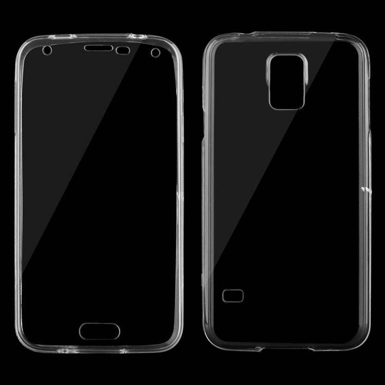 For Galaxy S5 / G900 0.75mm Double-sided Ultra-thin Transparent TPU Protective Case (Transparent)