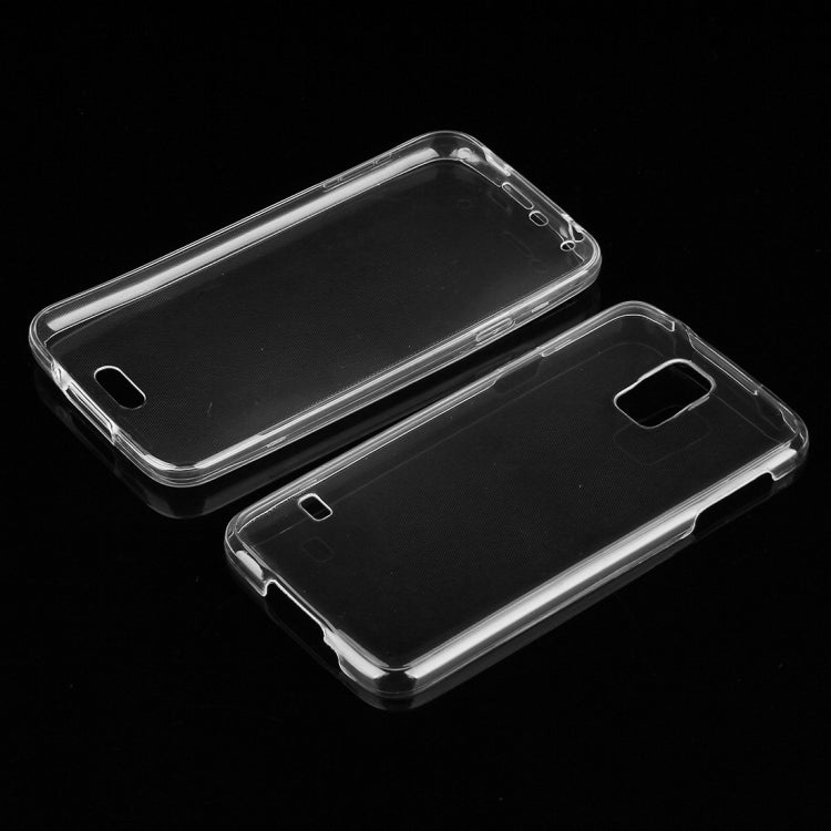 For Galaxy S5 / G900 0.75mm Double-sided Ultra-thin Transparent TPU Protective Case (Transparent)