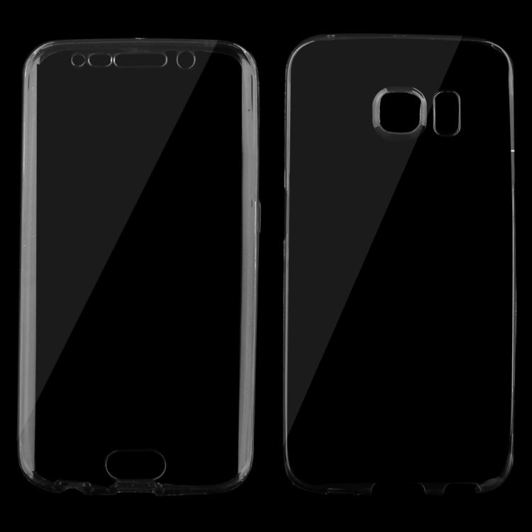 For Galaxy S6 Edge / G925 0.75mm Double-sided Ultra-thin Transparent TPU Protective Case