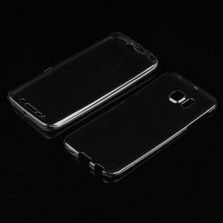 For Galaxy S6 Edge / G925 0.75mm Double-sided Ultra-thin Transparent TPU Protective Case