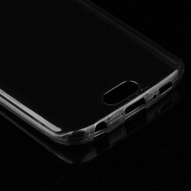For Galaxy S6 Edge / G925 0.75mm Double-sided Ultra-thin Transparent TPU Protective Case