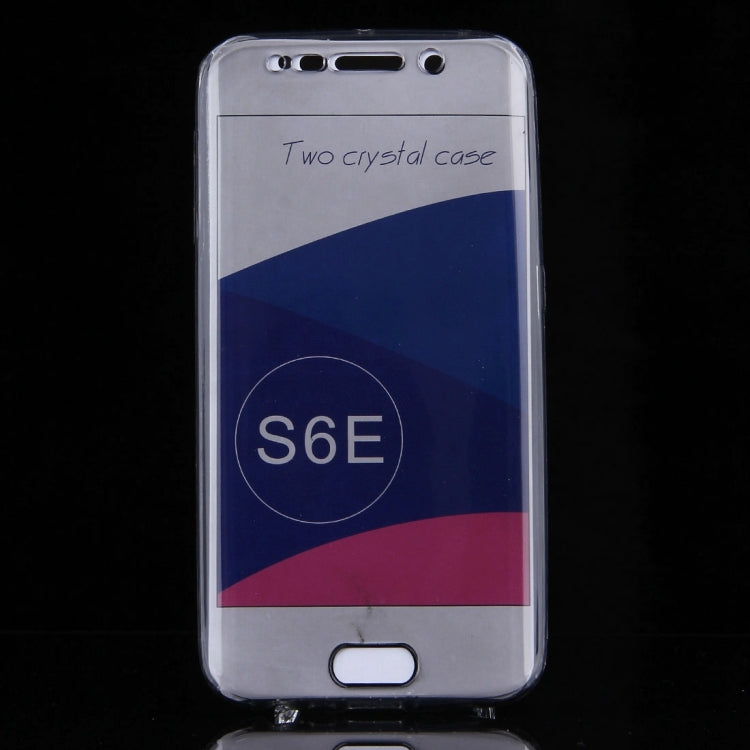 For Galaxy S6 Edge / G925 0.75mm Double-sided Ultra-thin Transparent TPU Protective Case