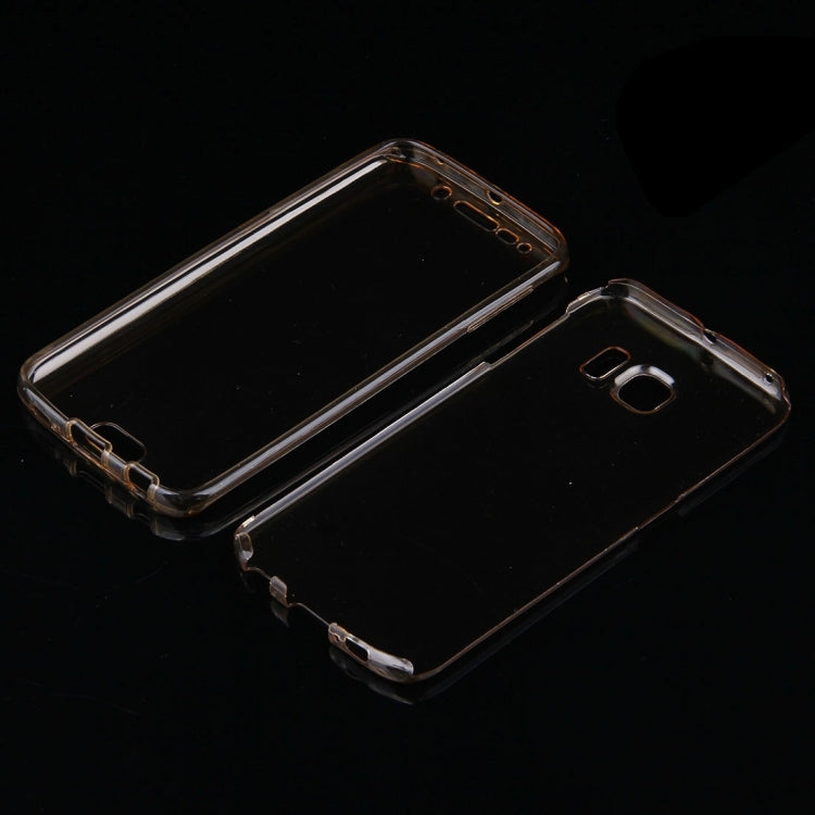For Galaxy S6 Edge / G925 0.75mm Double-sided Ultra-thin Transparent TPU Protective Case