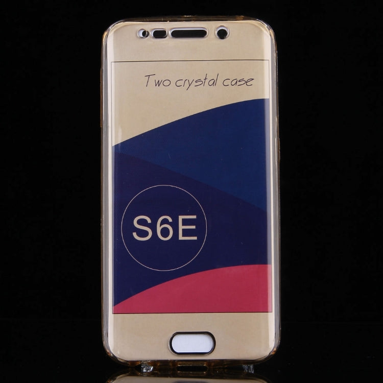 For Galaxy S6 Edge / G925 0.75mm Double-sided Ultra-thin Transparent TPU Protective Case