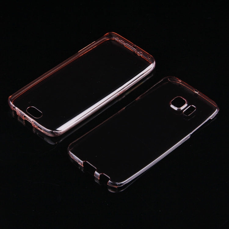 For Galaxy S6 Edge / G925 0.75mm Double-sided Ultra-thin Transparent TPU Protective Case