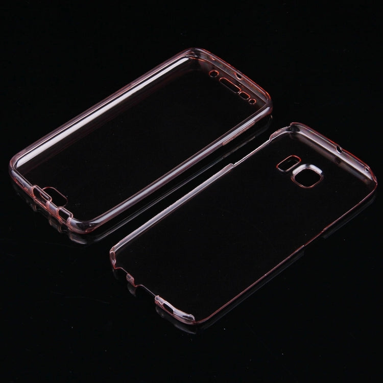 For Galaxy S6 Edge / G925 0.75mm Double-sided Ultra-thin Transparent TPU Protective Case