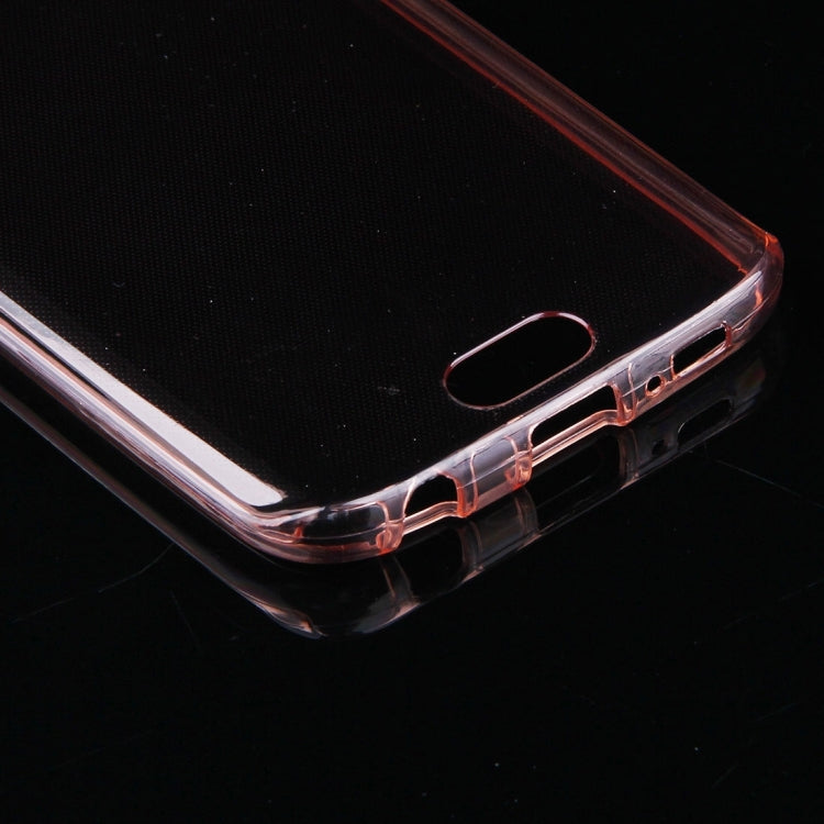 For Galaxy S6 Edge / G925 0.75mm Double-sided Ultra-thin Transparent TPU Protective Case