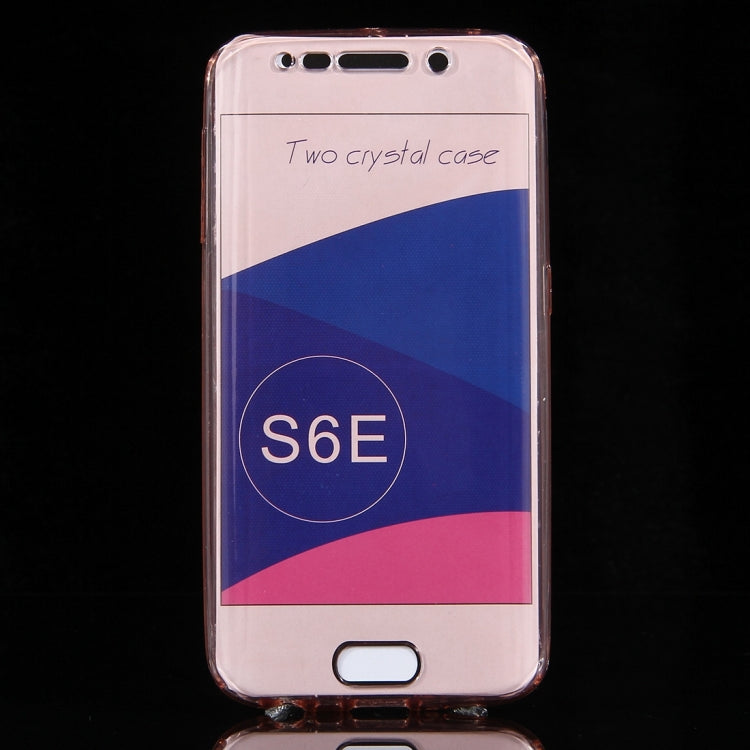 For Galaxy S6 Edge / G925 0.75mm Double-sided Ultra-thin Transparent TPU Protective Case