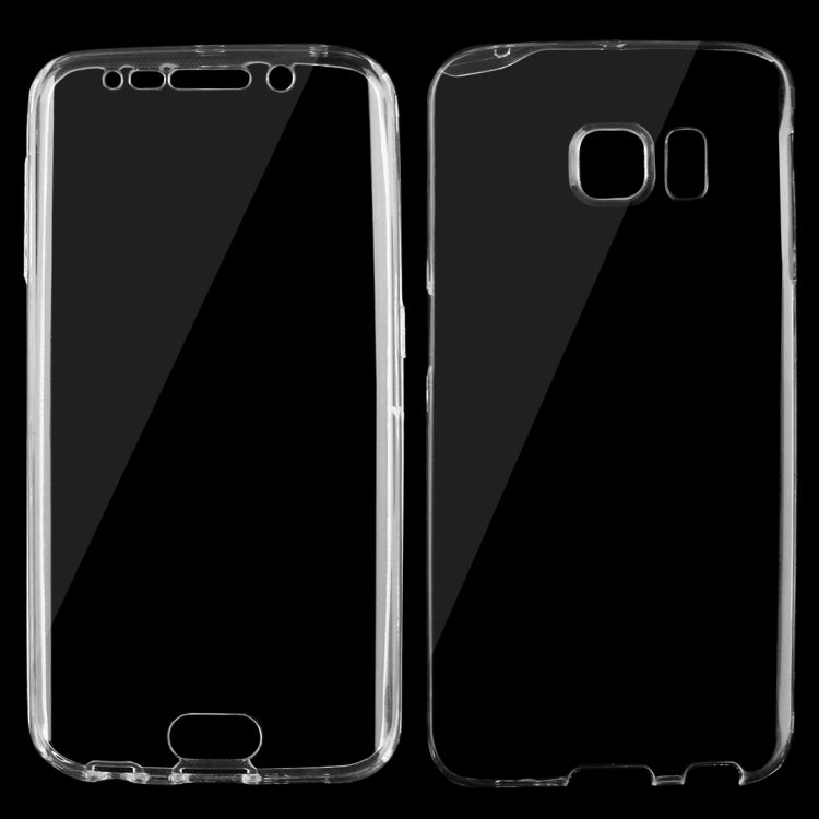 For Galaxy S6 Edge / G925 0.75mm Double-sided Ultra-thin Transparent TPU Protective Case