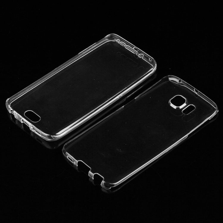 For Galaxy S6 Edge / G925 0.75mm Double-sided Ultra-thin Transparent TPU Protective Case