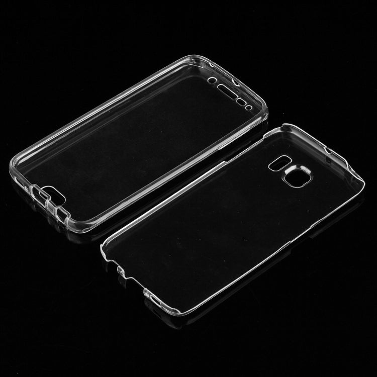 For Galaxy S6 Edge / G925 0.75mm Double-sided Ultra-thin Transparent TPU Protective Case