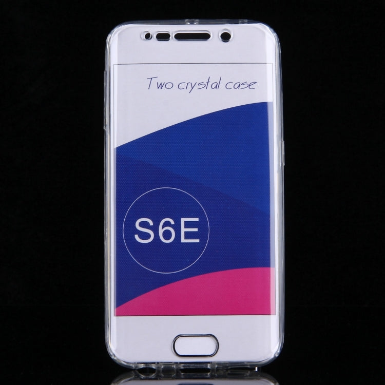 For Galaxy S6 Edge / G925 0.75mm Double-sided Ultra-thin Transparent TPU Protective Case