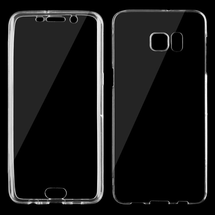 For Galaxy S6 Edge+ / G928 0.75mm Double-sided Ultra-thin Transparent TPU Protective Case (Transparent)