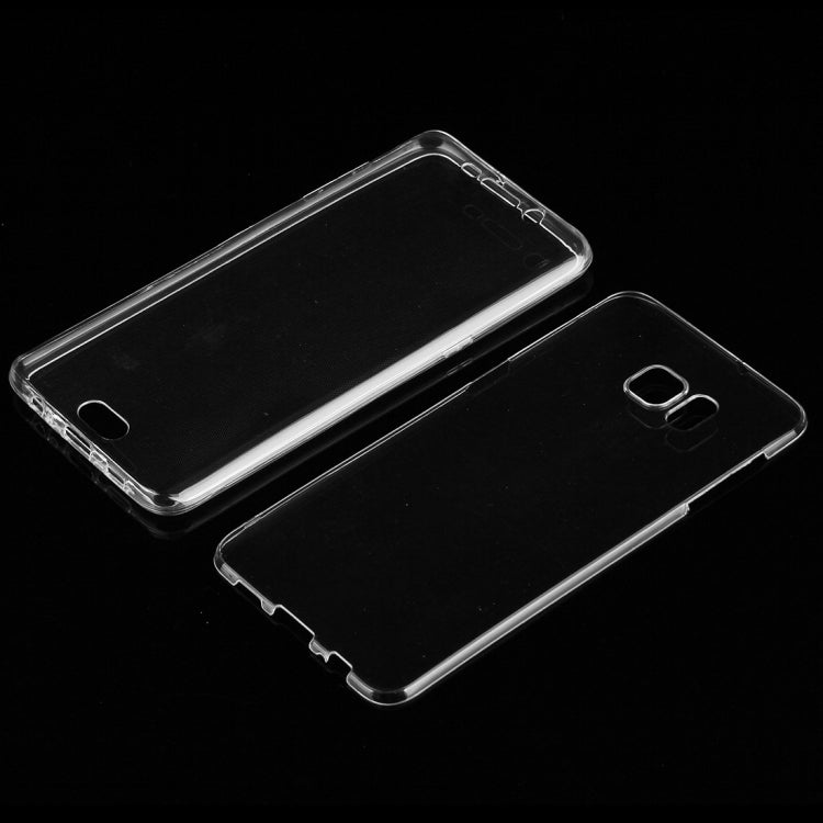 For Galaxy S6 Edge+ / G928 0.75mm Double-sided Ultra-thin Transparent TPU Protective Case (Transparent)