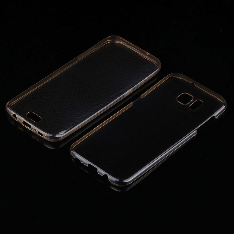 For Galaxy S7 Edge / G935 0.75mm Double-sided Ultra-thin Transparent TPU Protective Case