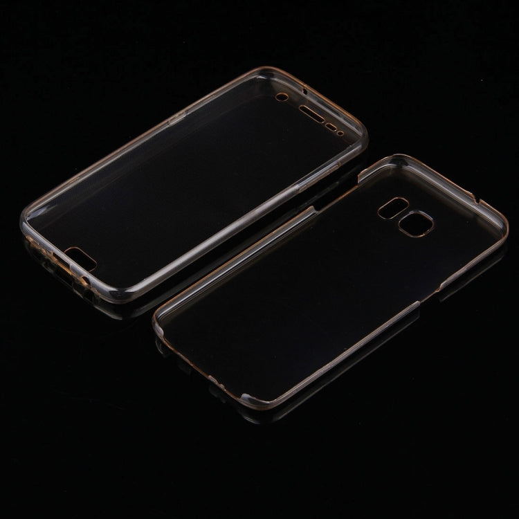 For Galaxy S7 Edge / G935 0.75mm Double-sided Ultra-thin Transparent TPU Protective Case