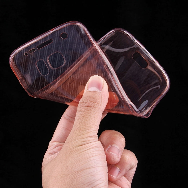 For Galaxy S7 Edge / G935 0.75mm Double-sided Ultra-thin Transparent TPU Protective Case