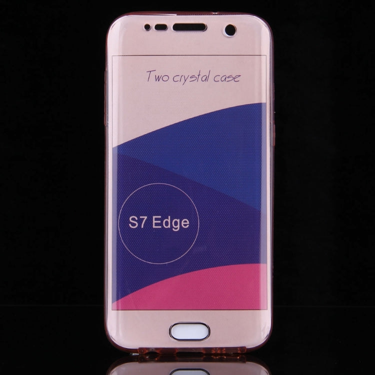 For Galaxy S7 Edge / G935 0.75mm Double-sided Ultra-thin Transparent TPU Protective Case