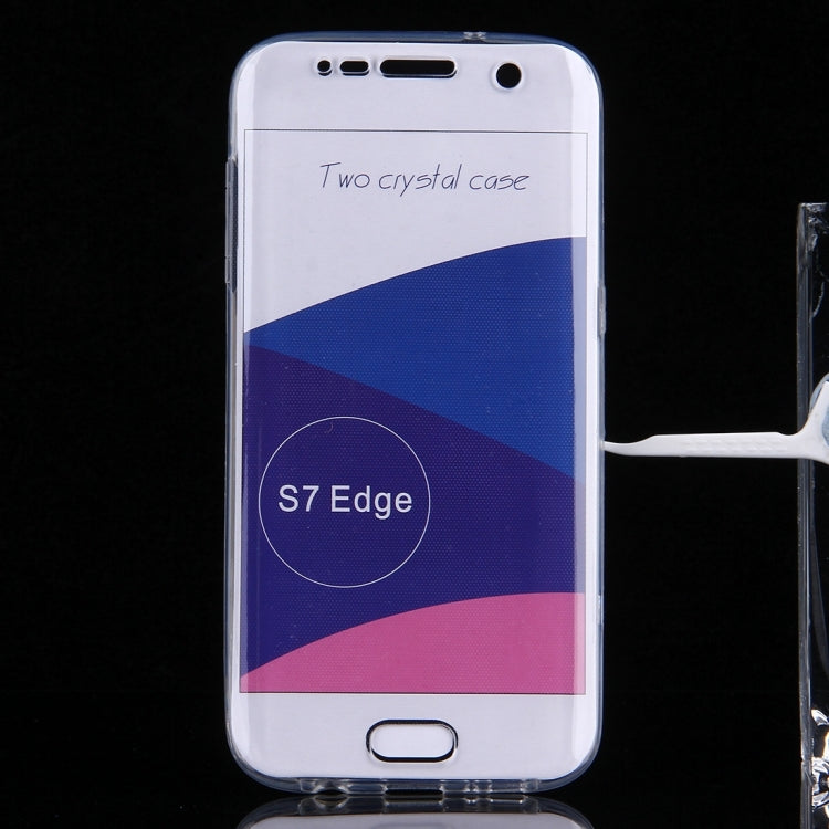 For Galaxy S7 Edge / G935 0.75mm Double-sided Ultra-thin Transparent TPU Protective Case