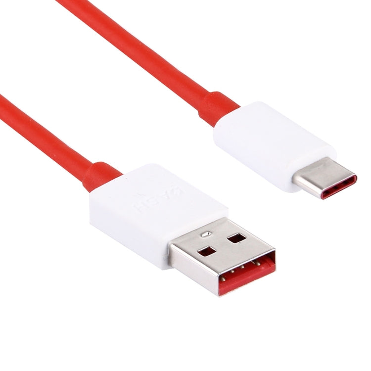 For OnePlus Phone Flash Charging USB to Type-C Data Cable, Length: 1m(Red)