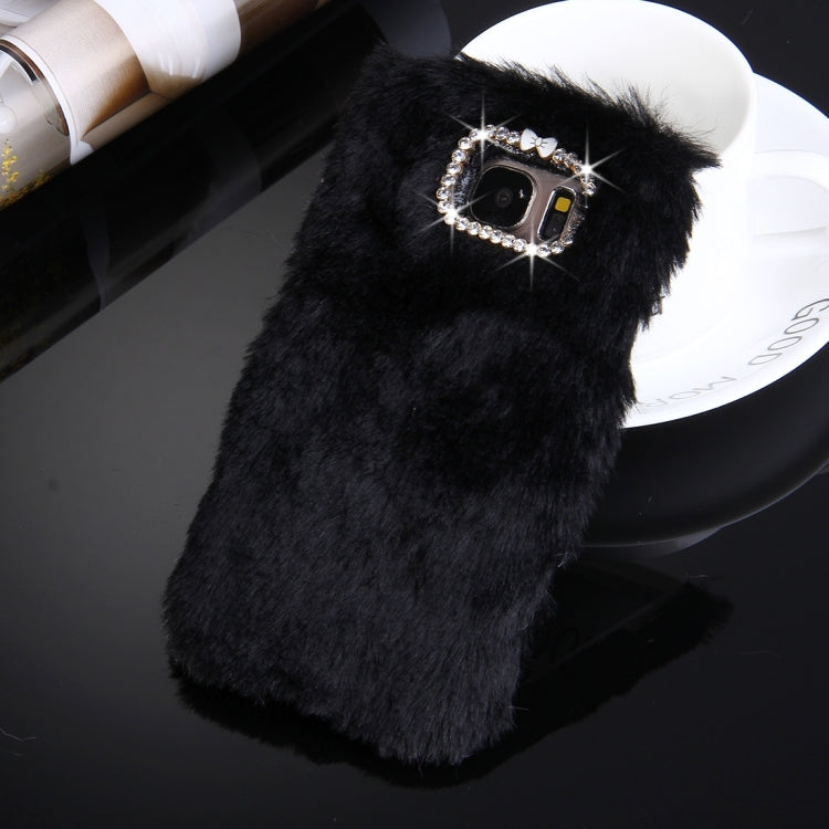 For Galaxy S7 / G930 Diamond Plush PC Protective Case