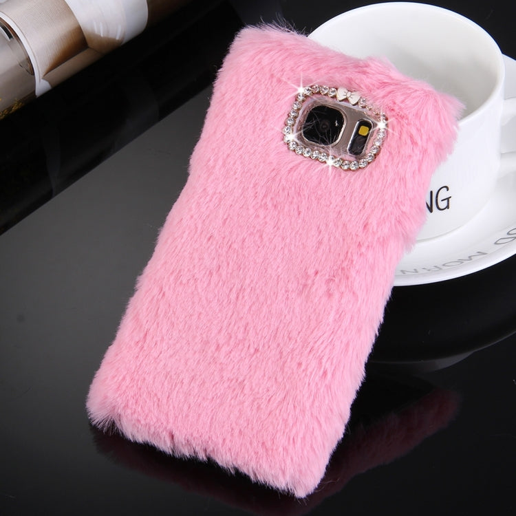 For Galaxy S7 / G930 Diamond Plush PC Protective Case