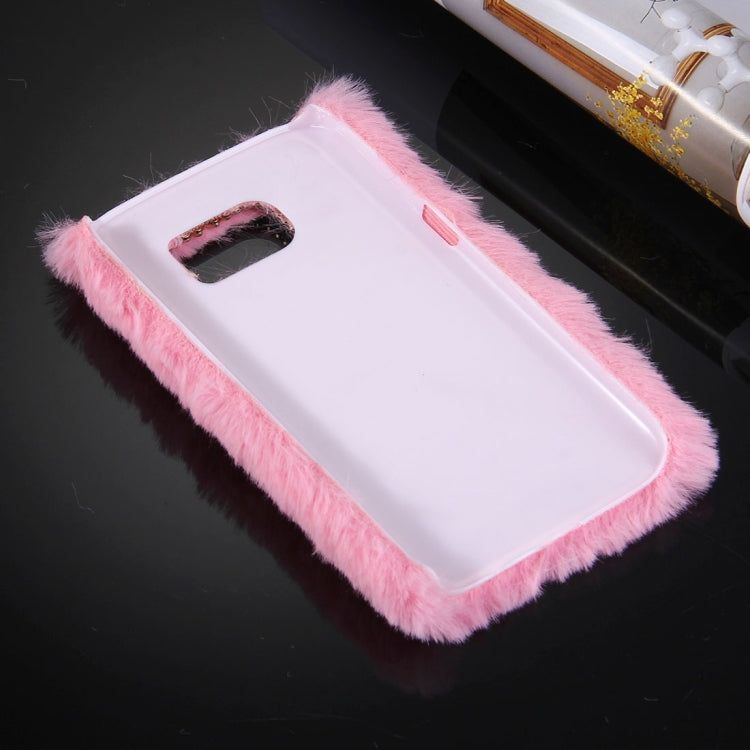 For Galaxy S7 / G930 Diamond Plush PC Protective Case