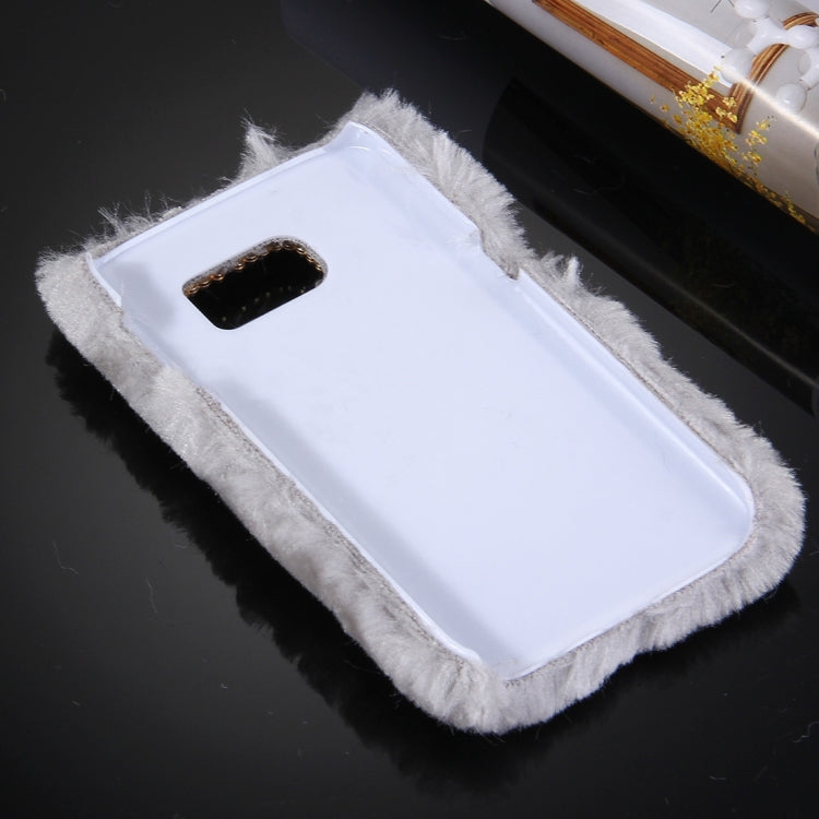 For Galaxy S7 / G930 Diamond Plush PC Protective Case