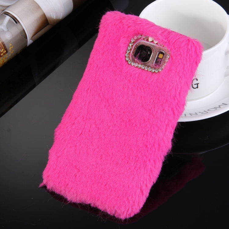 For Galaxy S7 / G930 Diamond Plush PC Protective Case