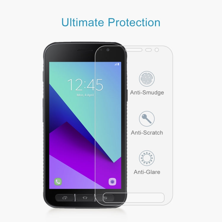 2 PCS for Galaxy Xcover 4 / G390F / Xcover 4s 0.26mm 9H Surface Hardness Explosion-proof Non-full Screen Tempered Glass Screen Film