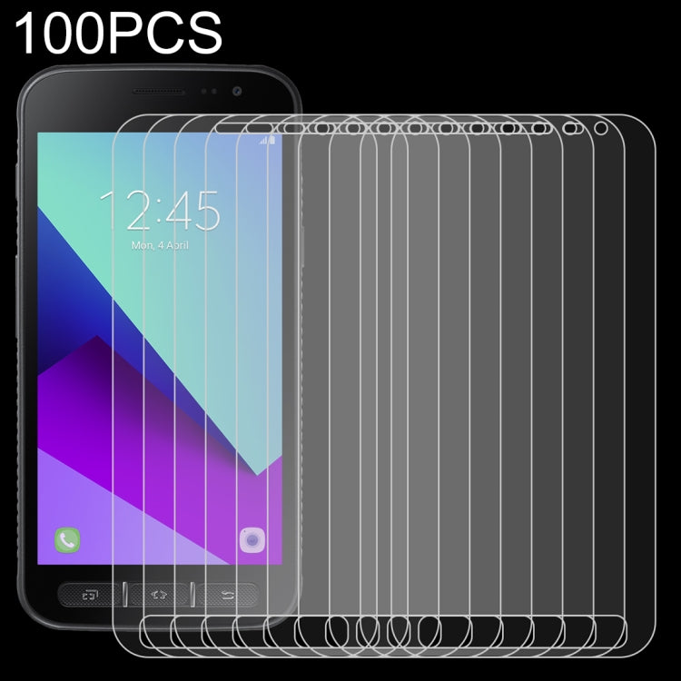 100 PCS for Galaxy Xcover 4 / G390F / Xcover 4s 0.26mm 9H Surface Hardness Explosion-proof Tempered Glass Screen Film