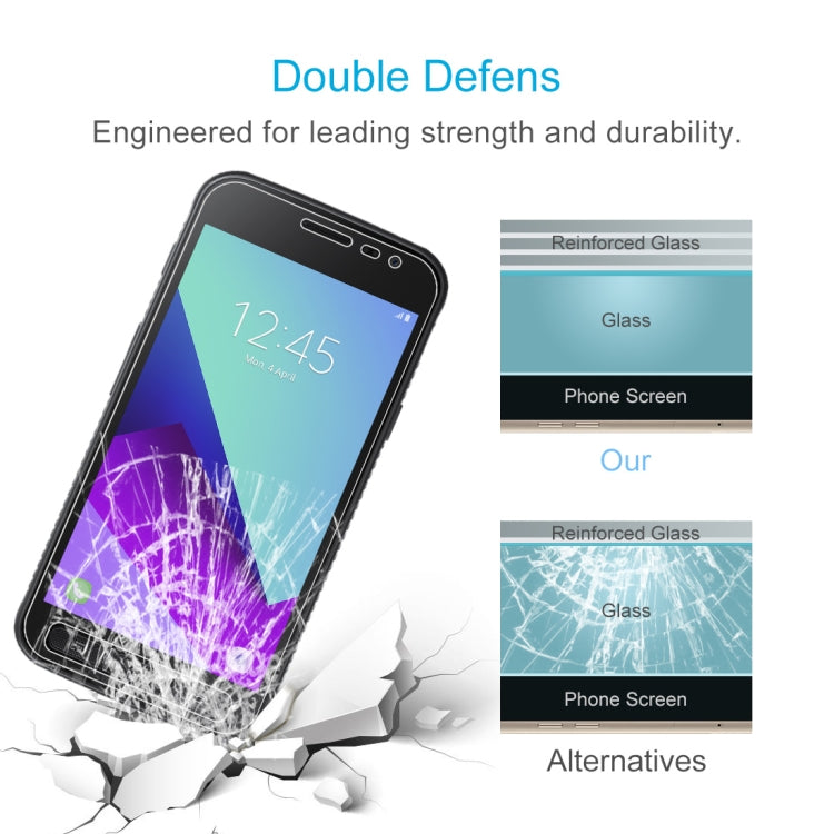 100 PCS for Galaxy Xcover 4 / G390F / Xcover 4s 0.26mm 9H Surface Hardness Explosion-proof Tempered Glass Screen Film