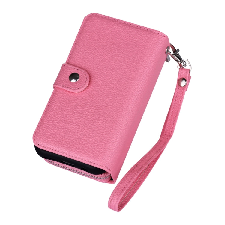 For Galaxy S7 Edge / G935  Zipper Lithi Texture Separable Horizontal Flip Leather Case with Card Slots & Wallet & Photo Frame & Lanyard