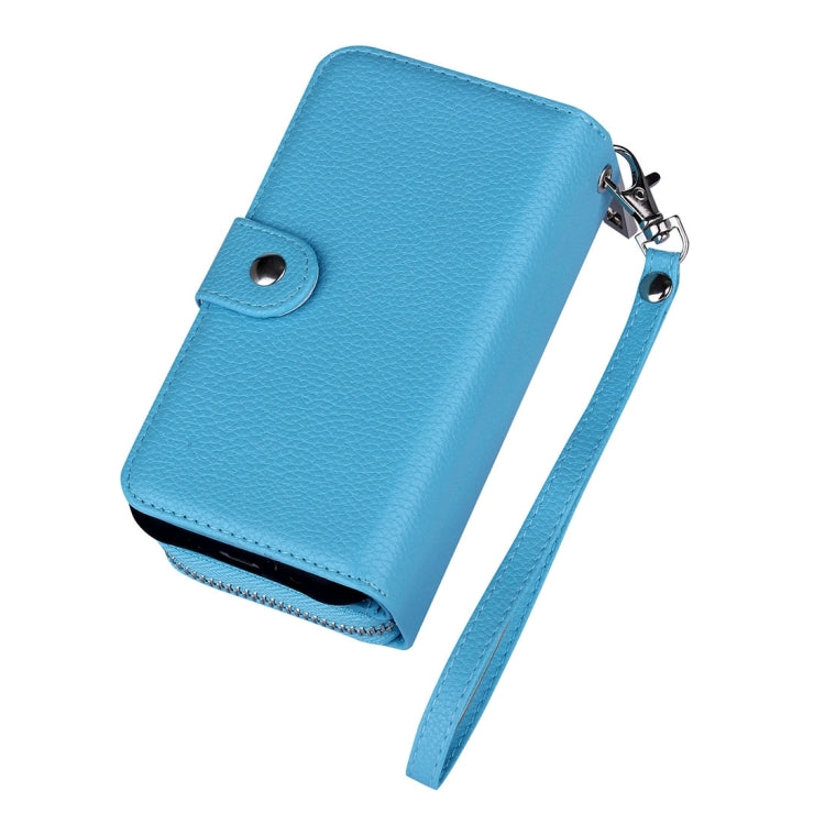 For Galaxy S7 Edge / G935  Zipper Lithi Texture Separable Horizontal Flip Leather Case with Card Slots & Wallet & Photo Frame & Lanyard