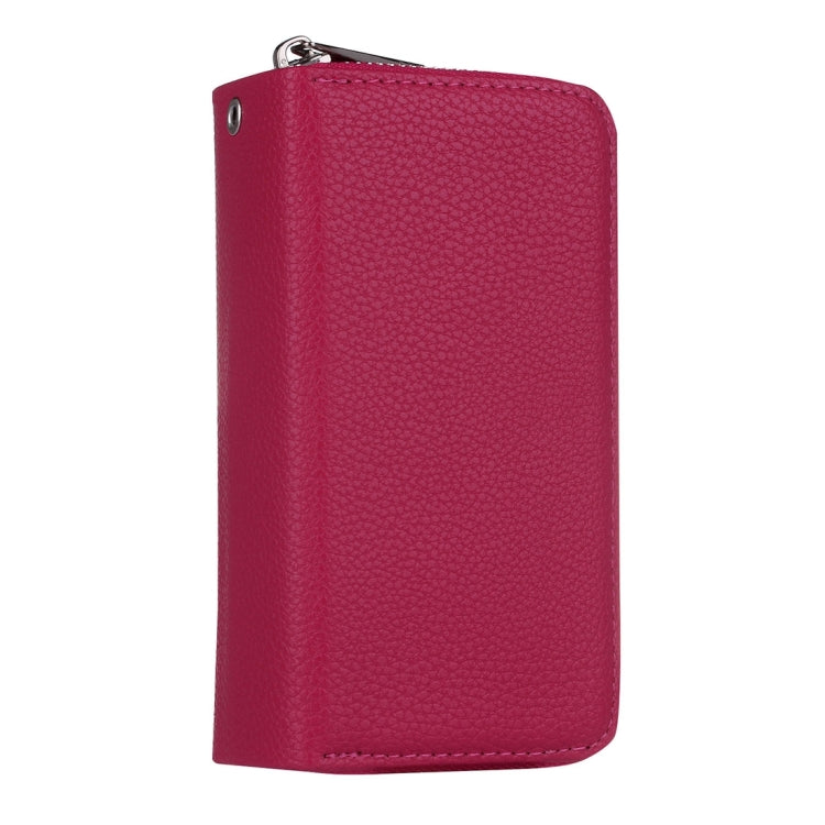 For Galaxy S7 Edge / G935  Zipper Lithi Texture Separable Horizontal Flip Leather Case with Card Slots & Wallet & Photo Frame & Lanyard