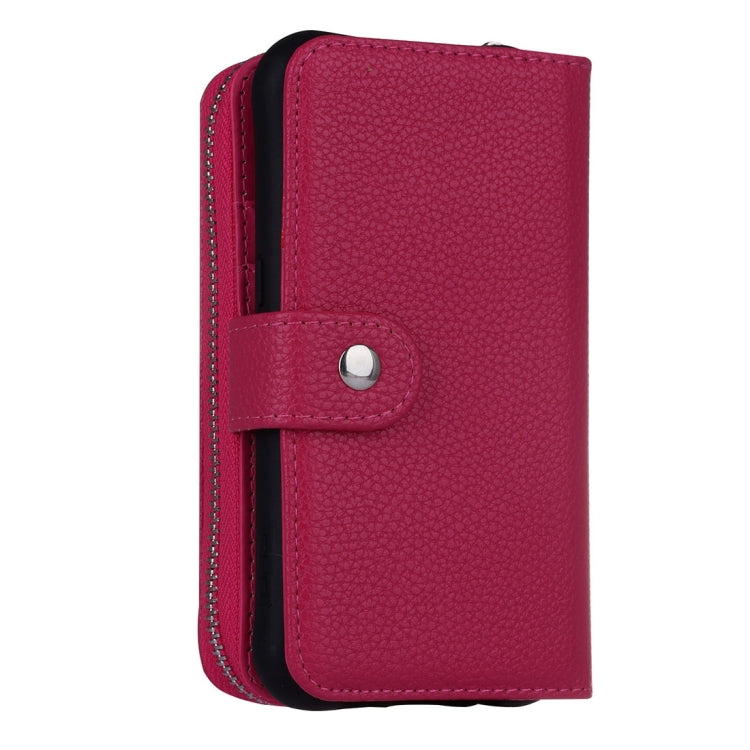 For Galaxy S7 Edge / G935  Zipper Lithi Texture Separable Horizontal Flip Leather Case with Card Slots & Wallet & Photo Frame & Lanyard