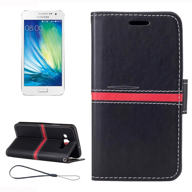 For Galaxy A3 / A300F Crazy Horse Texture Horizontal Flip Leather Case with Holder & Card Slots & Wallet & Photo Frame & Lanyard
