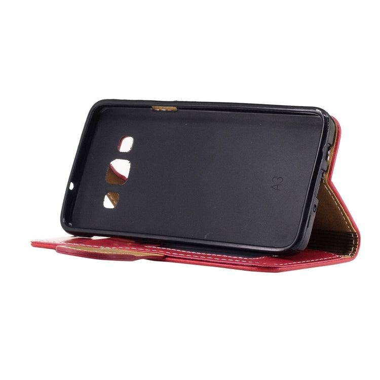 For Galaxy A3 / A300F Crazy Horse Texture Horizontal Flip Leather Case with Holder & Card Slots & Wallet & Photo Frame & Lanyard