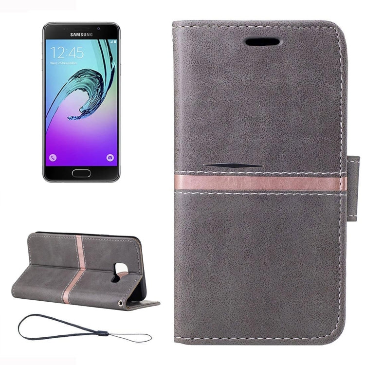 For Galaxy A3 (2016) / A310 Crazy Horse Texture Horizontal Flip Leather Case with Holder & Card Slots & Wallet & Photo Frame & Lanyard