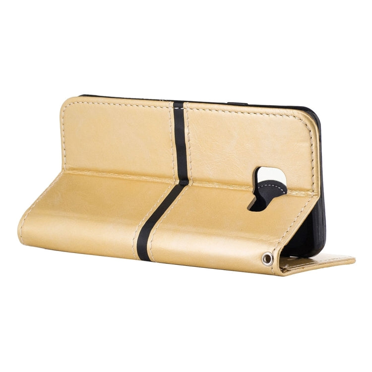 For Galaxy A3 (2016) / A310 Crazy Horse Texture Horizontal Flip Leather Case with Holder & Card Slots & Wallet & Photo Frame & Lanyard