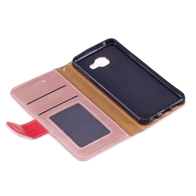For Galaxy A3 (2016) / A310 Crazy Horse Texture Horizontal Flip Leather Case with Holder & Card Slots & Wallet & Photo Frame & Lanyard