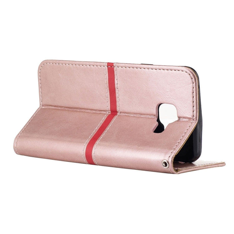 For Galaxy A3 (2017) / A320 Crazy Horse Texture Horizontal Flip Leather Case with Holder & Card Slots & Wallet & Photo Frame & Lanyard