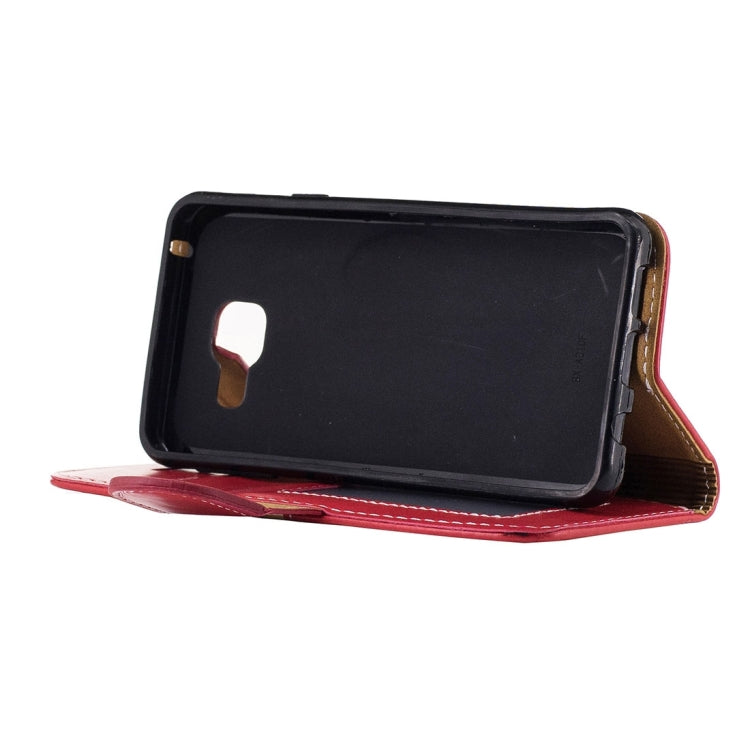 For Galaxy A3 (2017) / A320 Crazy Horse Texture Horizontal Flip Leather Case with Holder & Card Slots & Wallet & Photo Frame & Lanyard