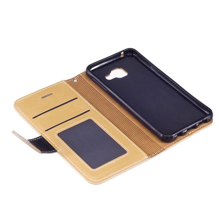 For Galaxy A5 (2016) / A510 Crazy Horse Texture Horizontal Flip Leather Case with Holder & Card Slots & Wallet & Photo Frame & Lanyard