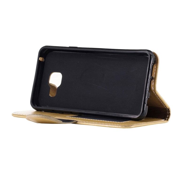 For Galaxy A5 (2016) / A510 Crazy Horse Texture Horizontal Flip Leather Case with Holder & Card Slots & Wallet & Photo Frame & Lanyard