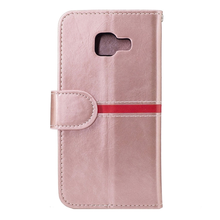 For Galaxy A5 (2016) / A510 Crazy Horse Texture Horizontal Flip Leather Case with Holder & Card Slots & Wallet & Photo Frame & Lanyard