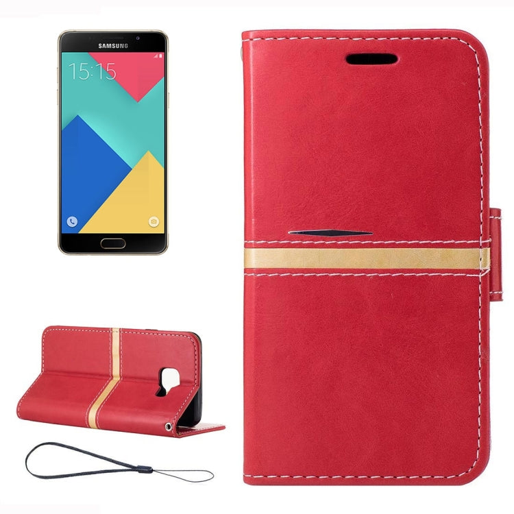 For Galaxy A5 (2016) / A510 Crazy Horse Texture Horizontal Flip Leather Case with Holder & Card Slots & Wallet & Photo Frame & Lanyard