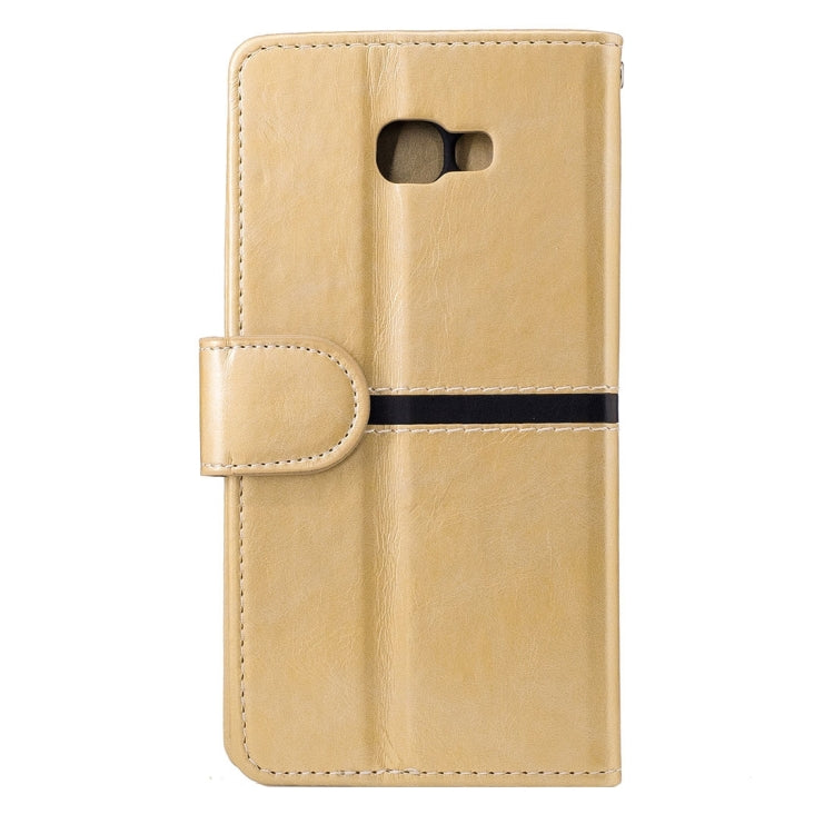For Galaxy A5 (2017) / A520  Crazy Horse Texture Horizontal Flip Leather Case with Holder & Card Slots & Wallet & Photo Frame & Lanyard