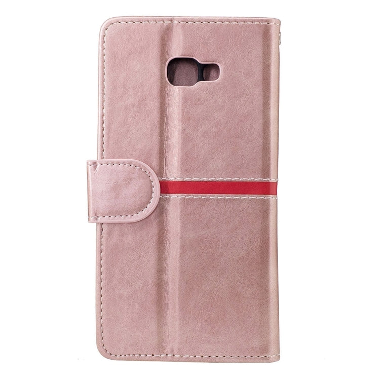 For Galaxy A5 (2017) / A520  Crazy Horse Texture Horizontal Flip Leather Case with Holder & Card Slots & Wallet & Photo Frame & Lanyard